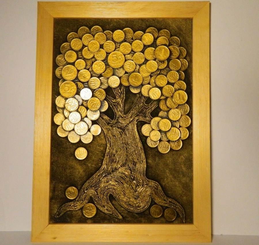 Денежное дерево из монет своими руками, приметы, фото