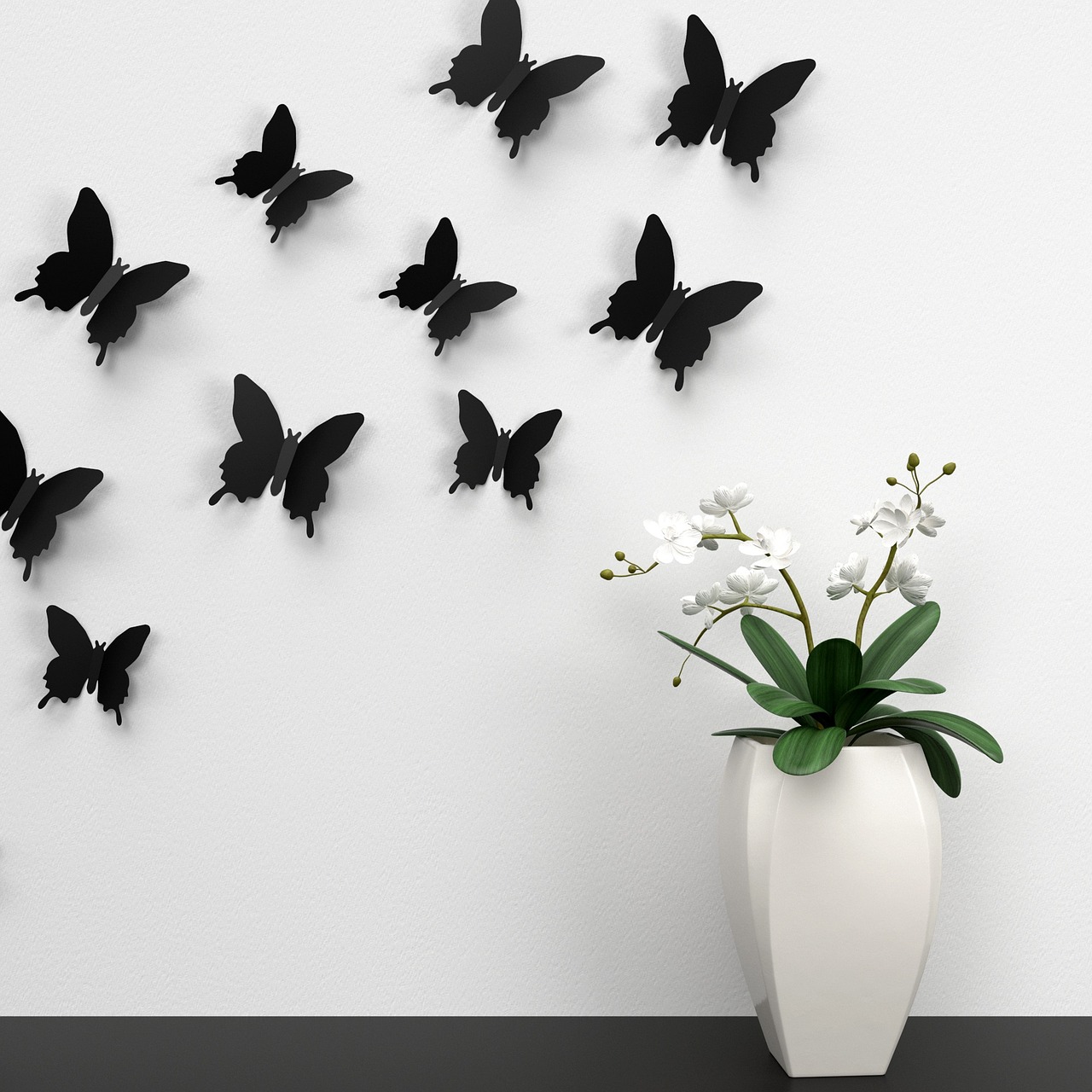 Декорируем стены бабочками своими руками