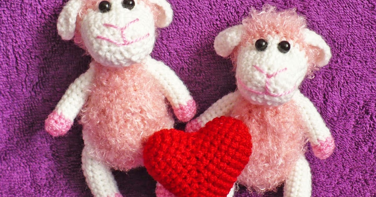 Влюблённые овечки ко дню святого валентина