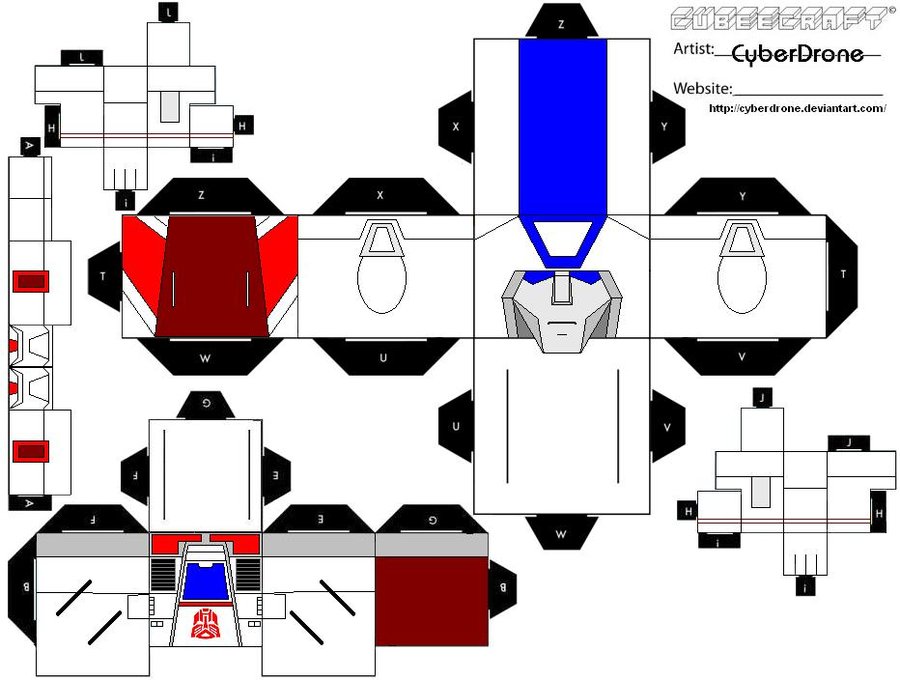 Поделки роботов трансформеров из картона и бумаги