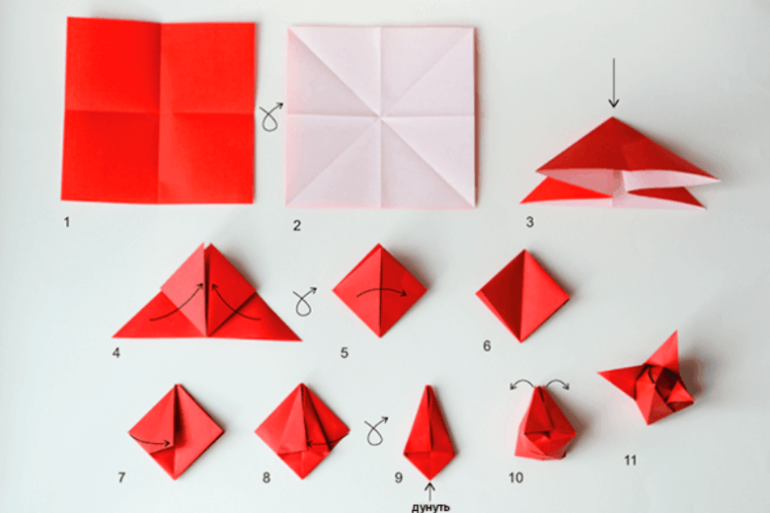Цветы из бумаги своими руками. мастер классы пошагового выполнения оригами с фото, шаблоны а4