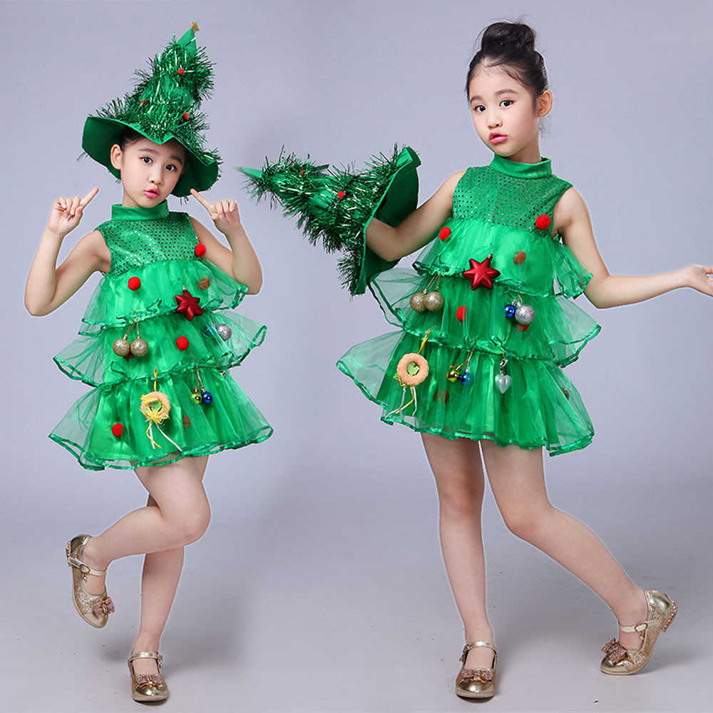Новогодняя платья для девочек елка