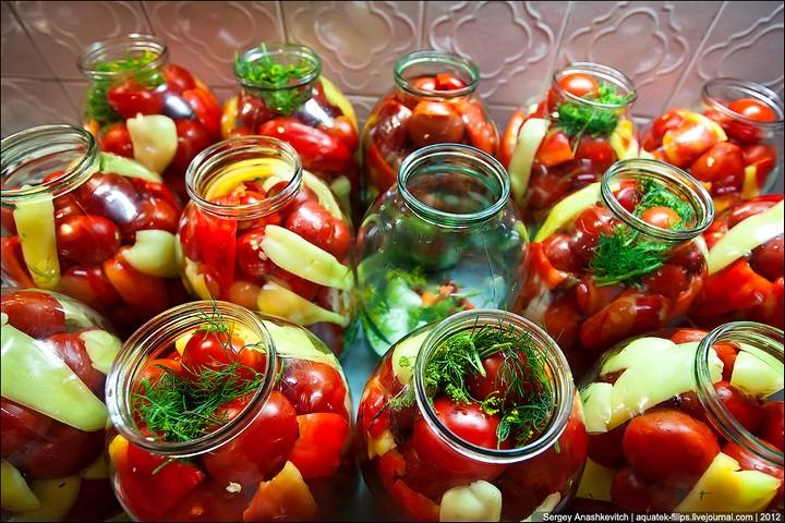 Салат из помидоров и огурцов на зиму – кулинарный рецепт