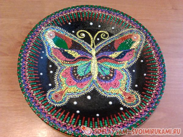 Бабочки для точечной росписи. летняя бабочка в точечной росписи