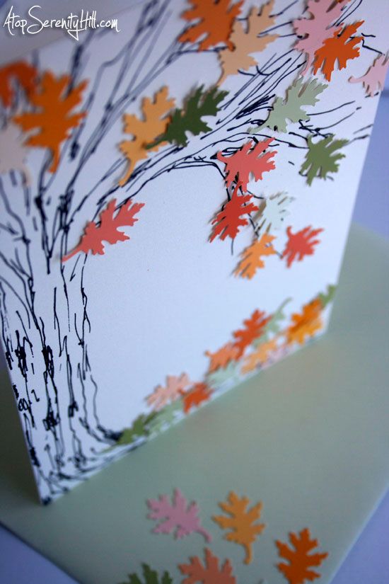 Осенние открытки своими руками для детей + шаблоны