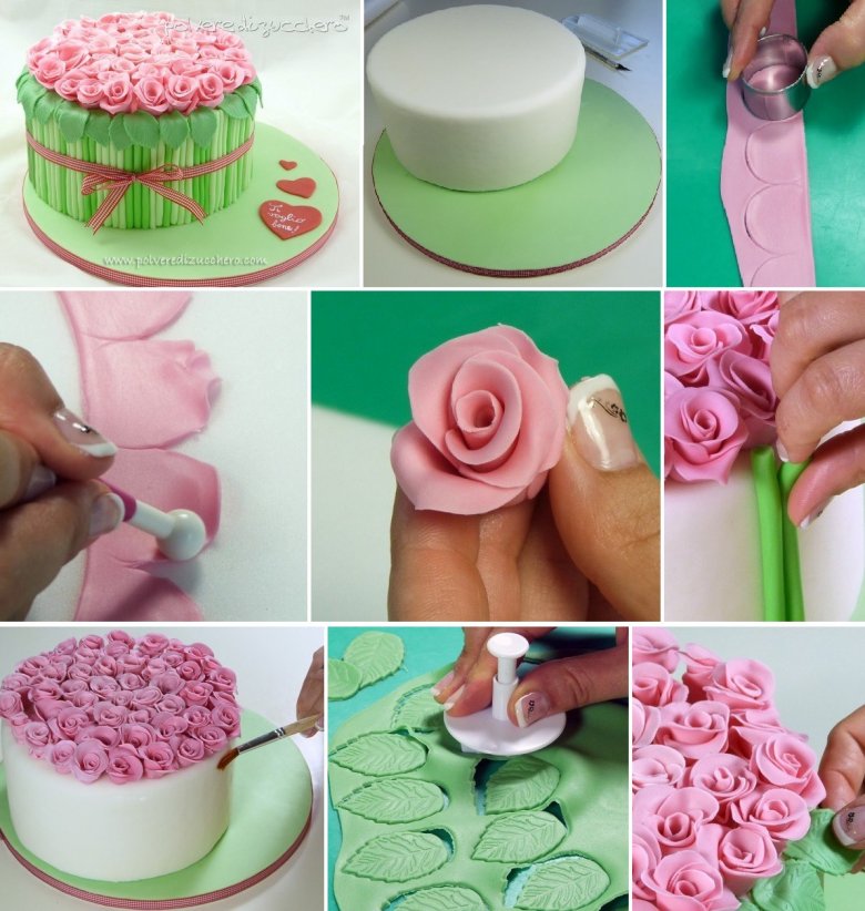 Лепим розы из сахарной мастики. рецепт и мастер-класс | russian-handmade