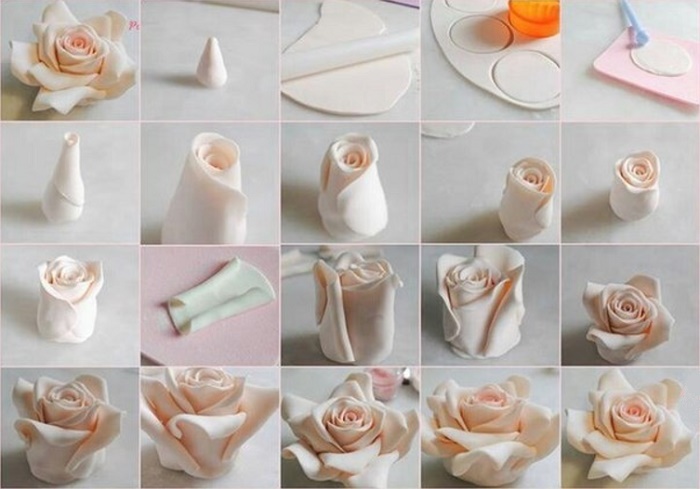 Цветы из полимерной глины (79 фото) - пошаговый мастер-класс для начинающих