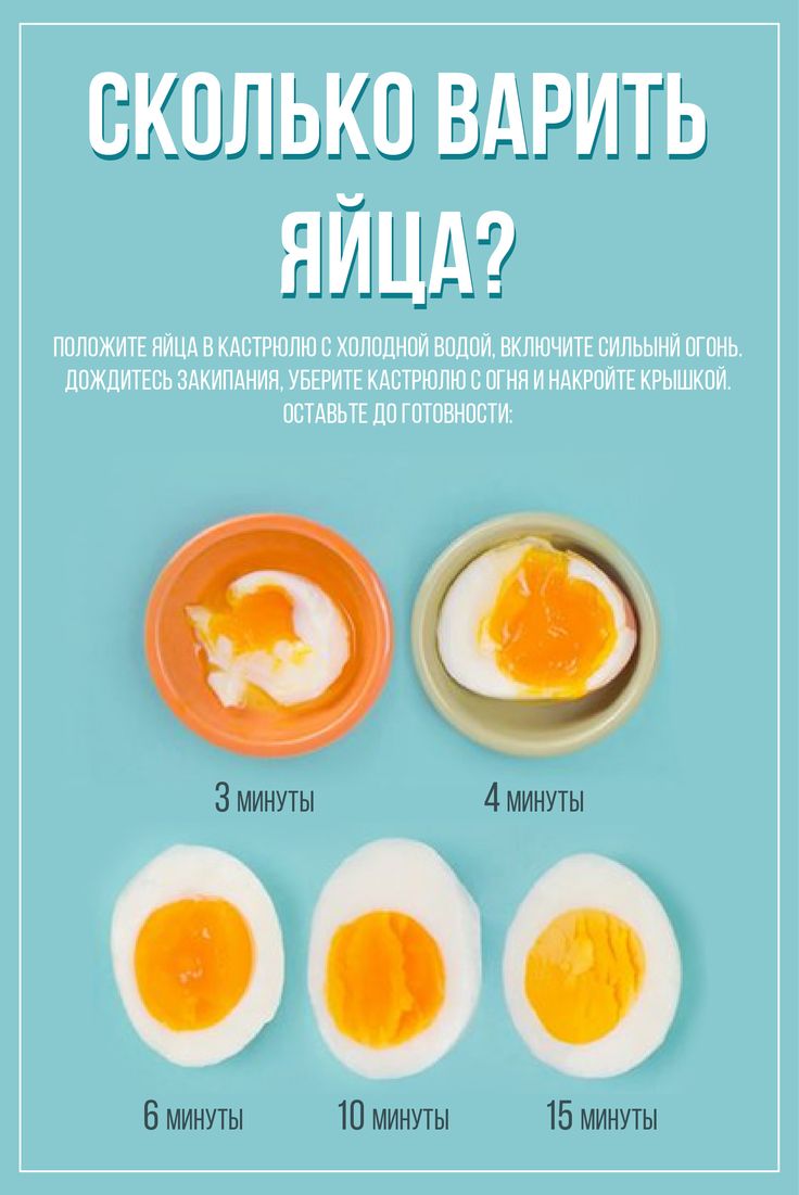 Сколько варить яйца всмятку  сколько нужно время, чтобы сварить яйца