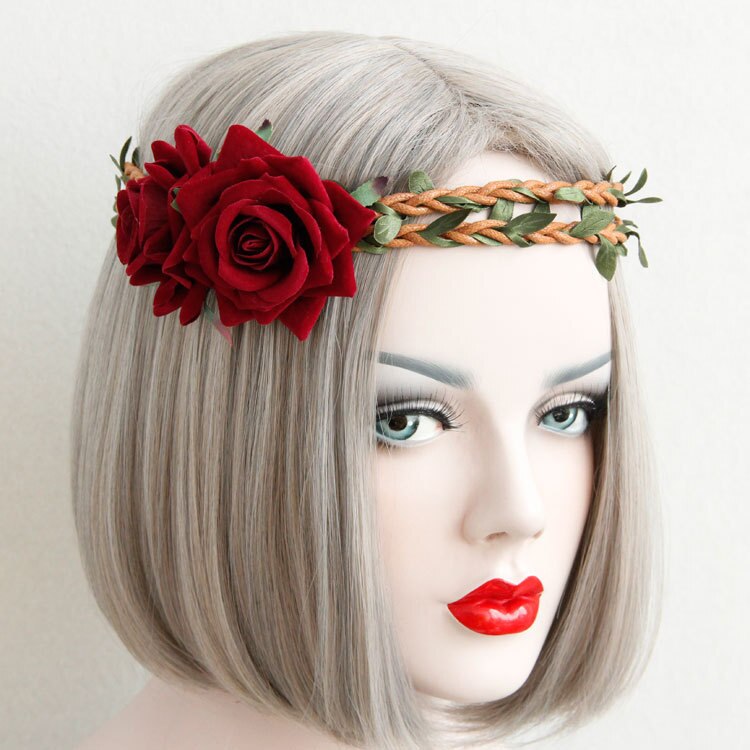 Ободок с цветами (129 фото): цветочные украшения на голову, ободок для волос с цветами из фоамирана