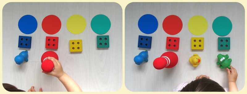 Развивающая игра учим цвета для детей, аппликация из цветной бумаги для малышей 2,3,4 года для развития мелкой моторики, цветовосприятия, памяти и внимания