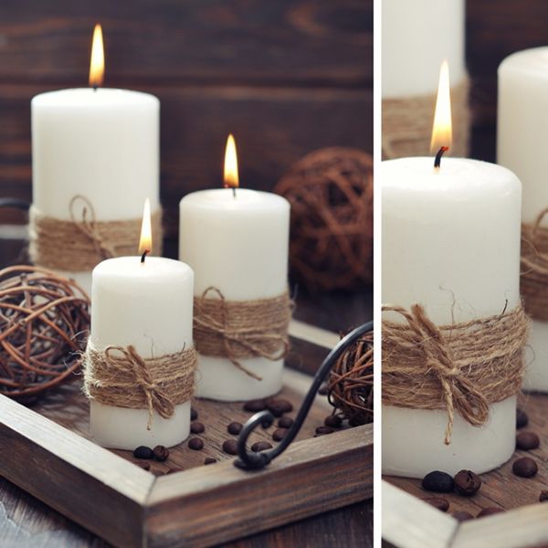 Декоративные свечи своими руками в домашних условиях +100 фото