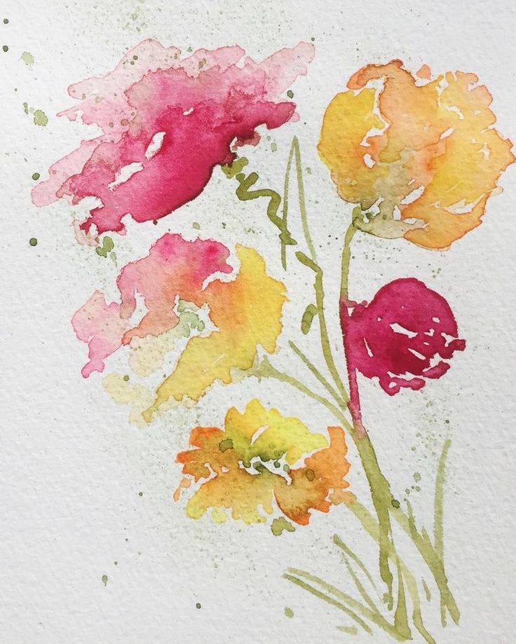 Акварельные цветы акварельная живопись рисование, акварельные цветы, иллюстрация розовый цветок png | hotpng
