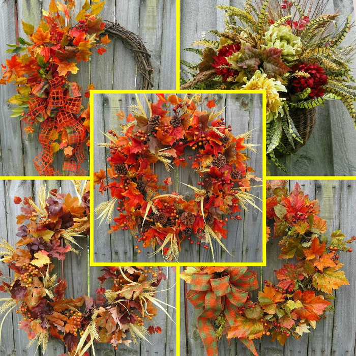 Осенний декор: осенные поделки из бумаги, топиарий, осенние венки