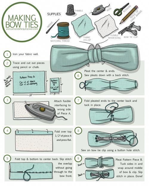 Как сделать галстук-бабочку дома своими руками