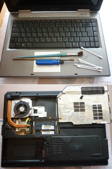 Как почистить ноутбук от пыли