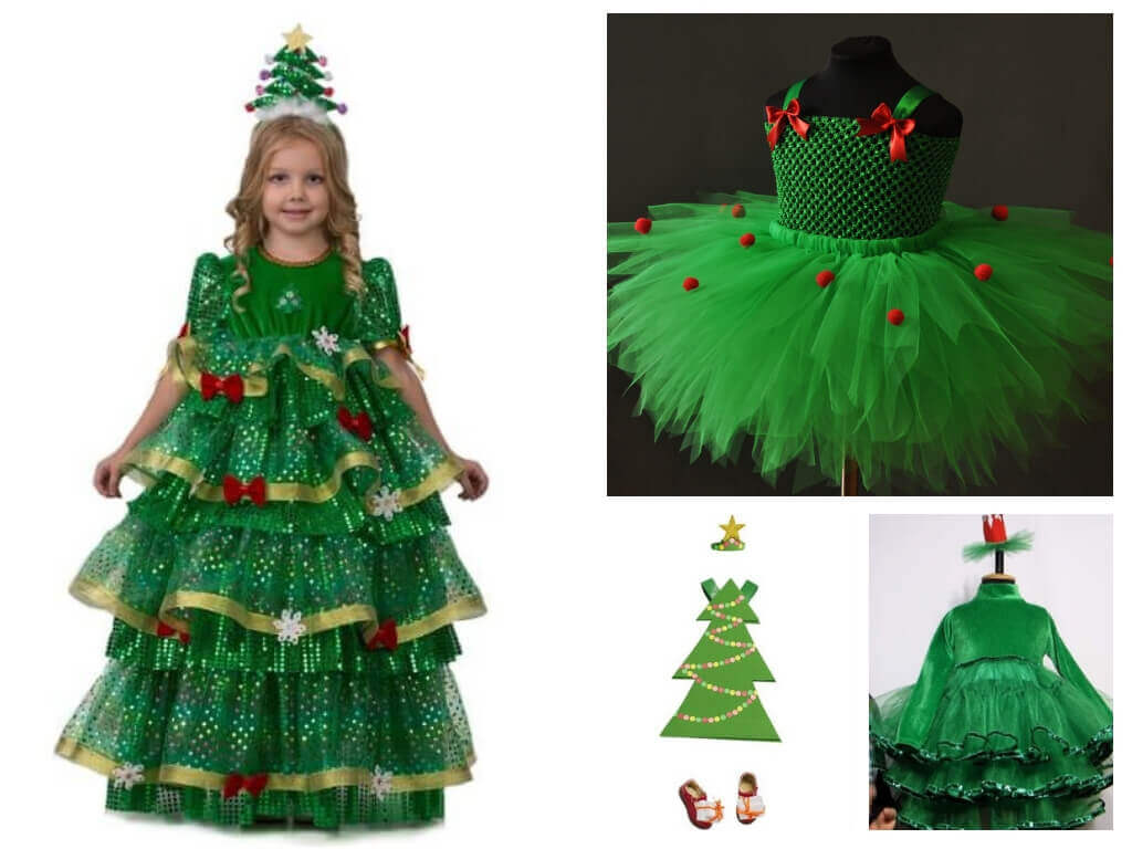 Как сделать костюм елочки для девочки на новый год своими руками? карнавальный костюм елочка для девочки из фатина: выкройка, мастер класс