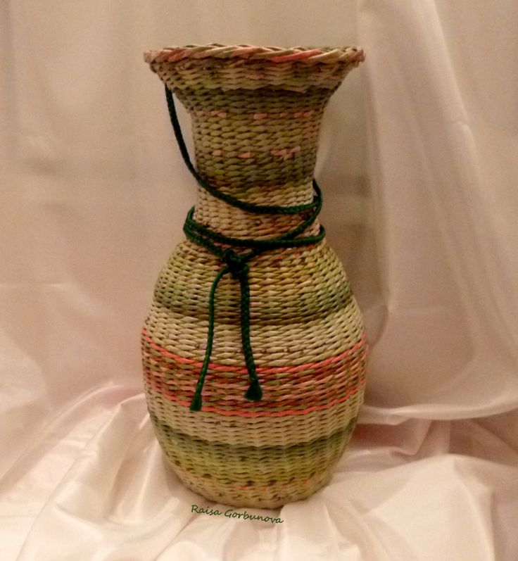 Плетение вазы из газетных трубочек: советы, техники, интересные модели