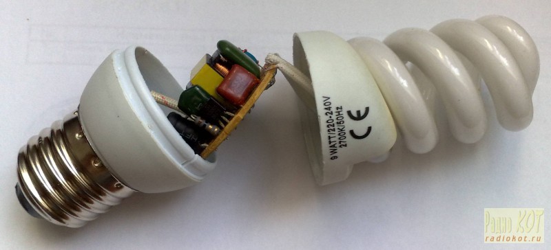 Блок питания из энергосберегающей лампы своими руками: схема
