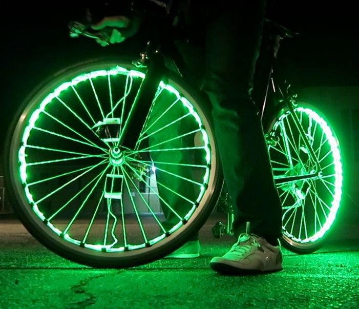 Подсветка для велосипеда — устанавливаем светодиоды на колеса и раму своими руками