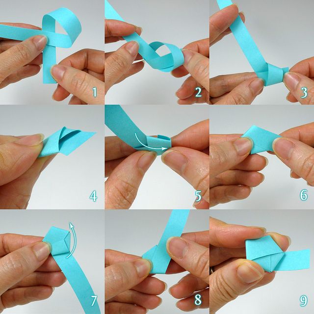 Мастер-класс плетение оригами-браслет бумага