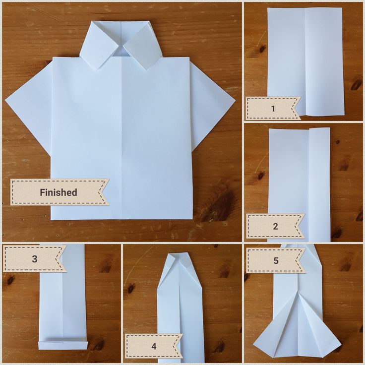 Открытка рубашка с галстуком своими руками пошаговая инструкция
