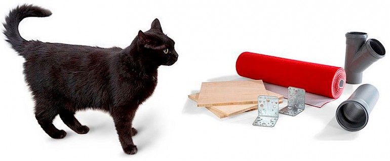 Делаем домик для кошки своими руками: простые решения и подбор материалов + 59 фото идей