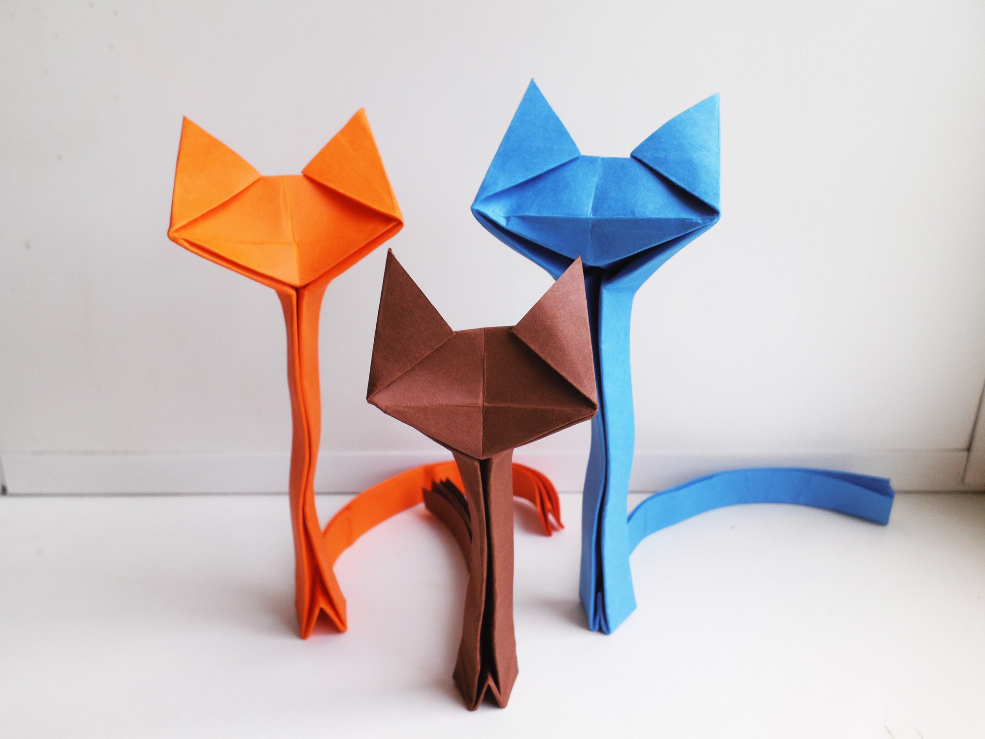 Оригами кошка: как сделать из бумаги, схема для детей и начинающих, пошаговая инструкция и поэтапная сборка модульного оригами