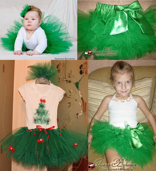 Как сделать костюм елочки для девочки на новый год своими руками? карнавальный костюм елочка для девочки из фатина: выкройка, мастер класс