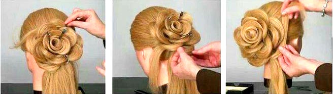 Причёска "роза" из волос: варианты исполнения, пошаговая инструкция, фото и видео