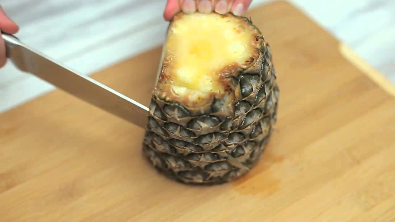 Как чистить ананас в домашних условиях ножом