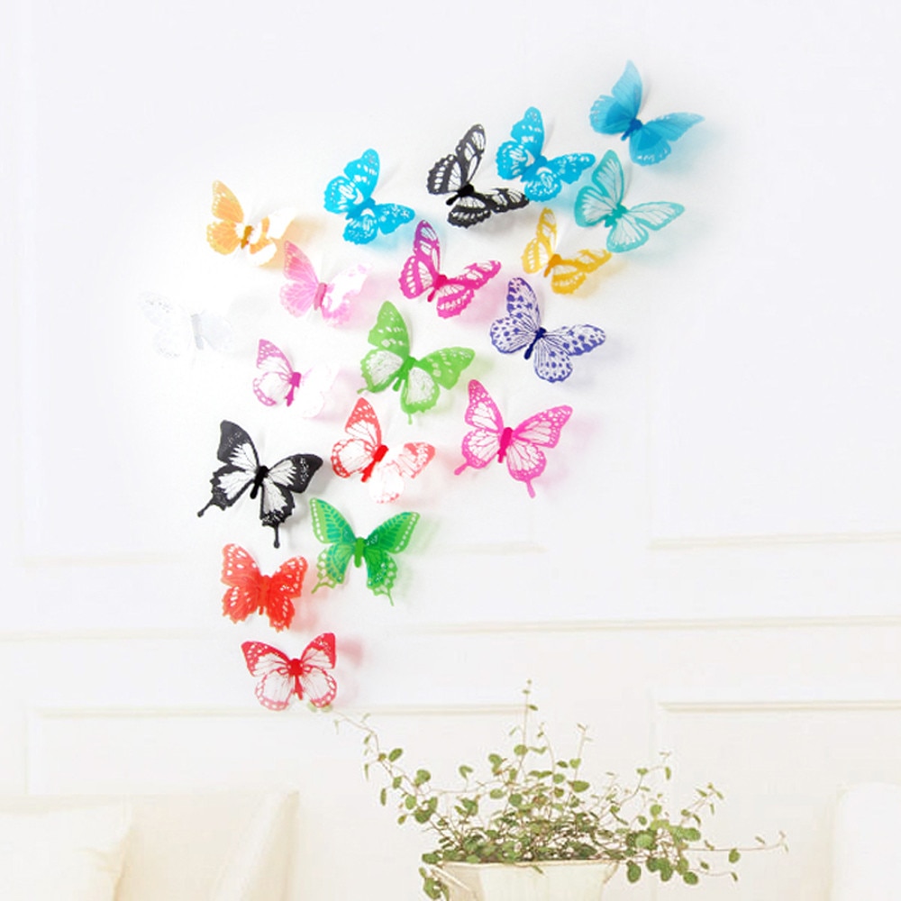 Бабочки на стену: декорирование при помощи трафаретов (95 фото)