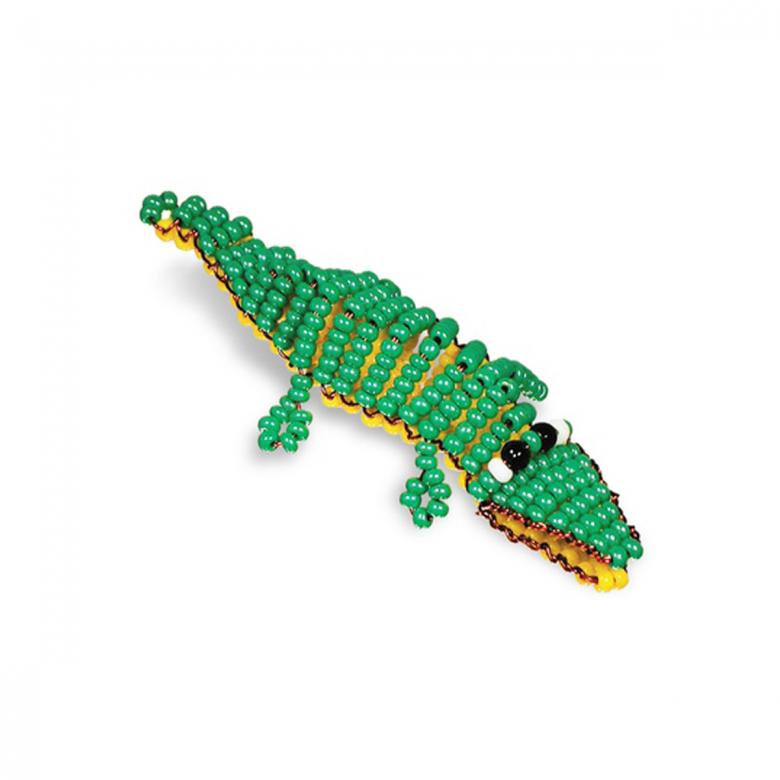 Как сделать крокодила из бисера? схема объемного плетения