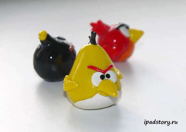 Птички Angry Birds из соленого теста