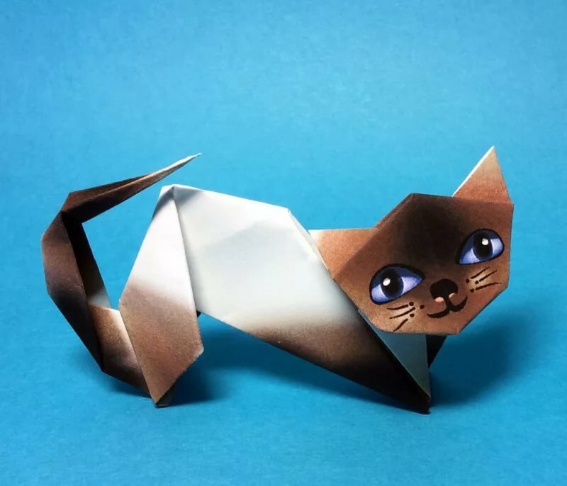 Котенок из бумаги