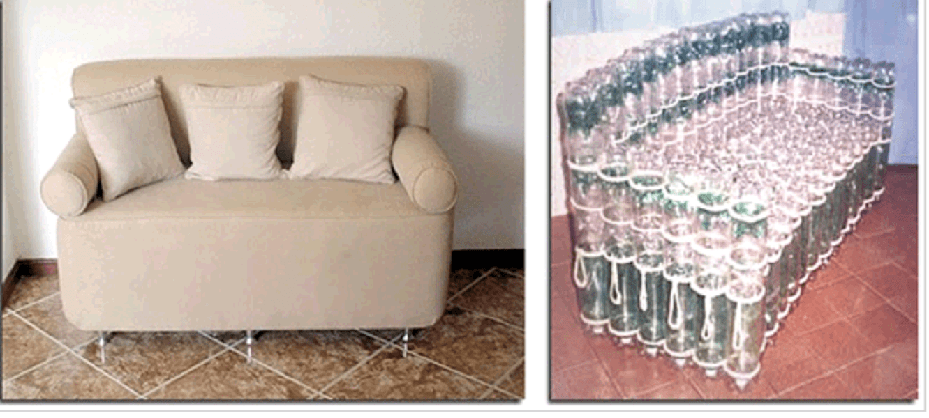 Изготовление своими руками мебели из пластиковых бутылок, тонкости процесса