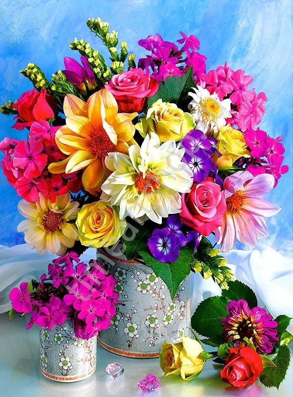 Красивые букеты c днем рождения женщине. картинки цветов
