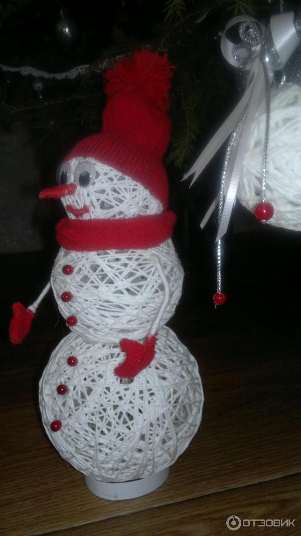 Снеговик из ниток своими. как сделать снеговика из ниток и шариков поэтапно? что нам понадобится для создания снеговика из ниток