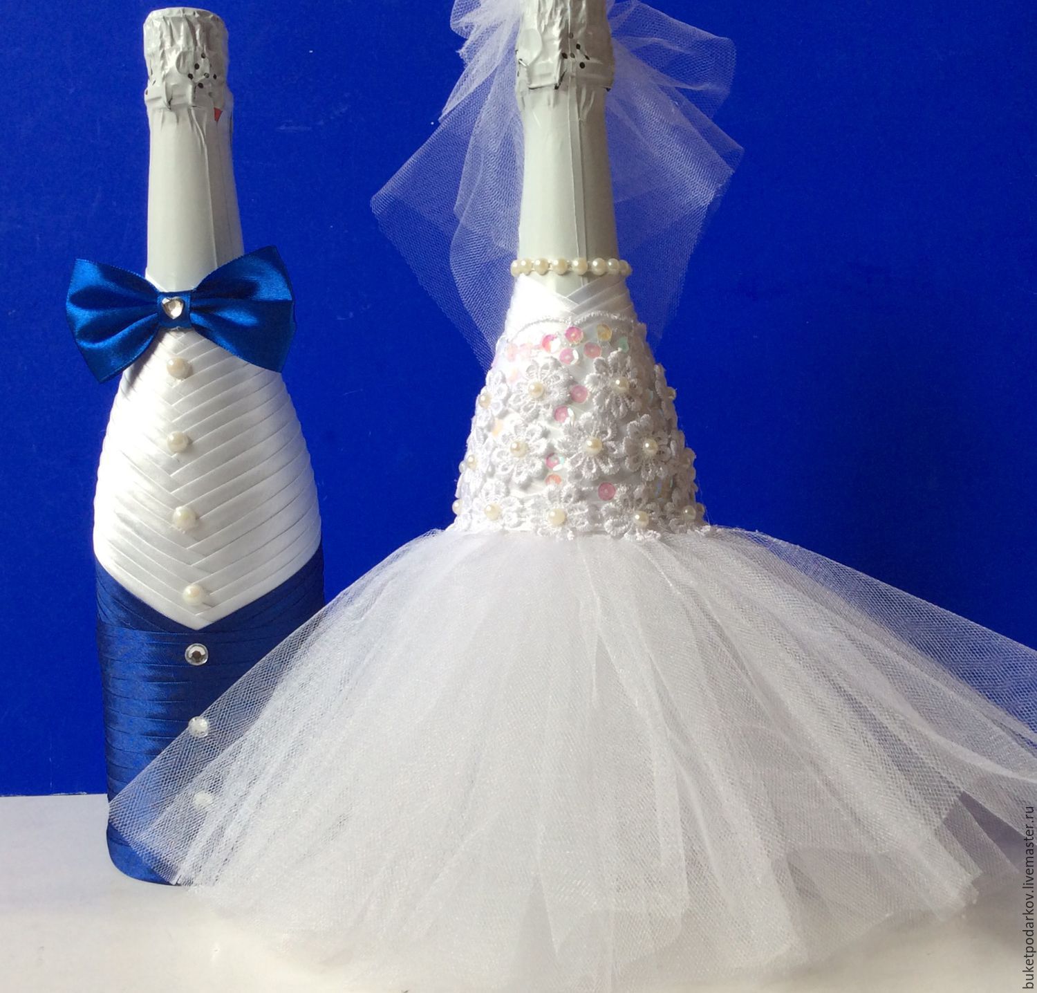 Свадебные бутылки своими руками мастер-класс ? украшение шампанского на свадьбу