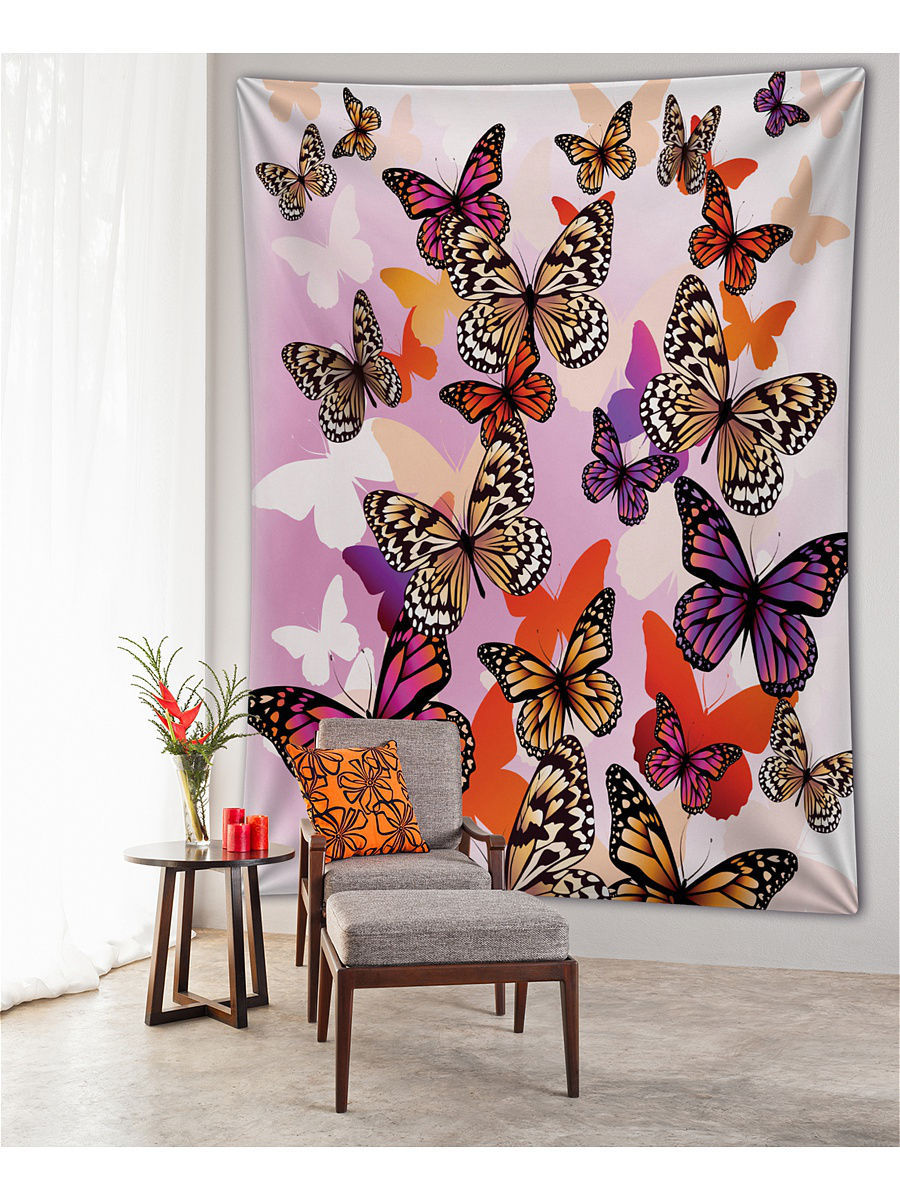 Декор бабочками на стене своими руками, в том числе зеркальными, идеи и фото