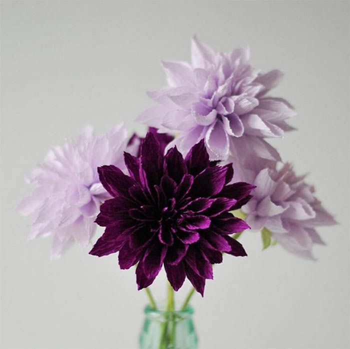 Красивые объёмные цветы из бумаги. каллы — стильные цветы из бумаги своими руками. георгин из бумаги