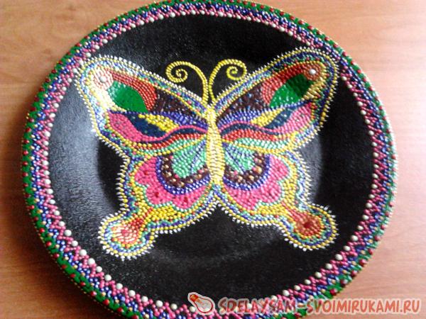 Бабочки. точечная роспись. | страна мастеров