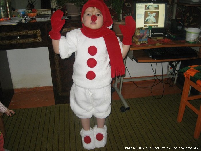 Костюм снеговика своими руками: лучшие модели, варианты пошива и советы как сделать костюм из подручных материалов (95 фото + видео)