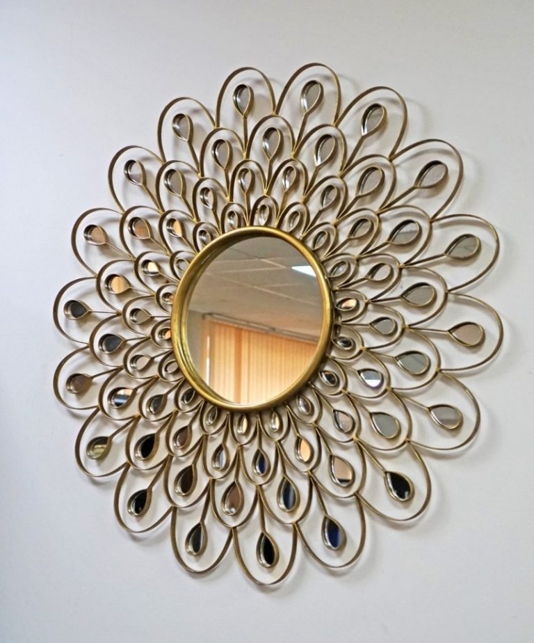 Декорирование зеркальца из пудреницы — своими руками