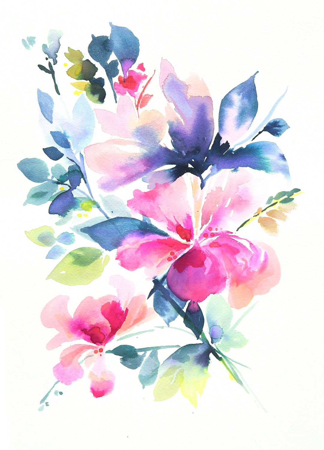 Акварельные цветы акварельная живопись рисование, акварельные цветы, иллюстрация розовый цветок png