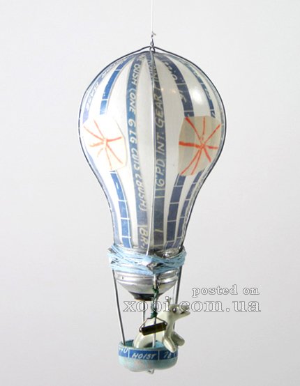 Макет модель моделирование конструирование воздушный шар - кораблик из лампочки мк