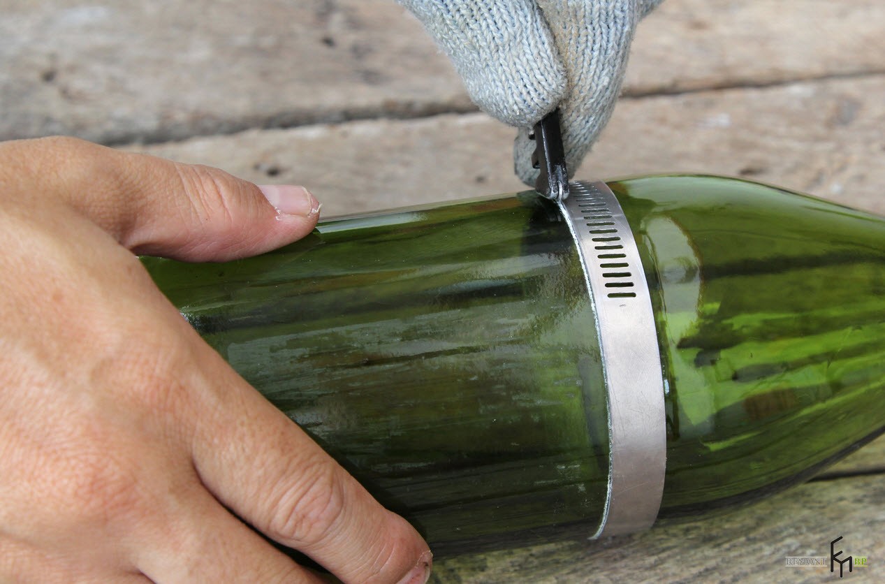 Как быстро разрезать стеклянную бутылку в домашних условиях