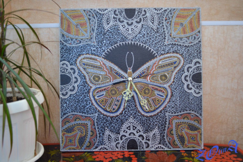 Бабочки для точечной росписи. летняя бабочка в точечной росписи