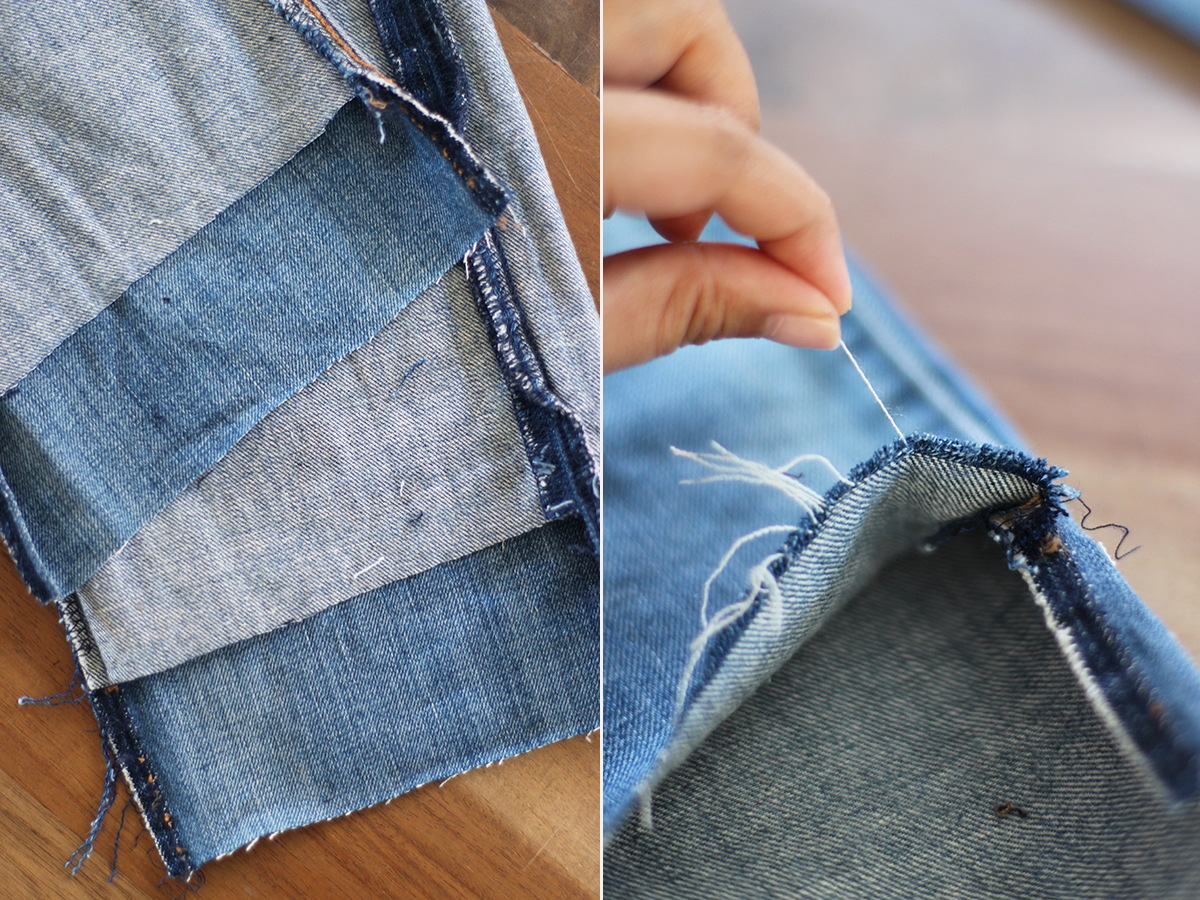 Как обрезать джинсы красиво и модно
