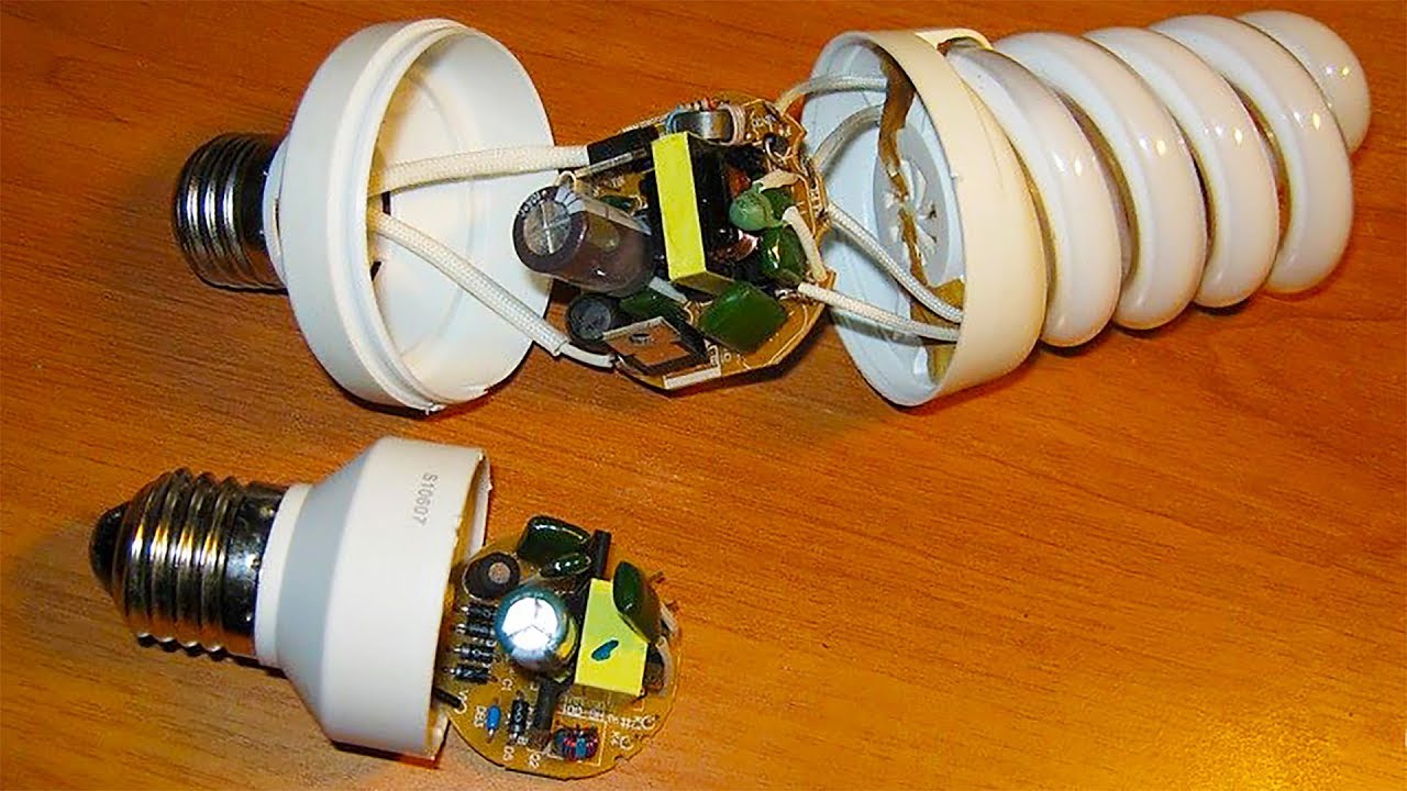 Переделка энергосберегающей лампы в светодиодную своими руками