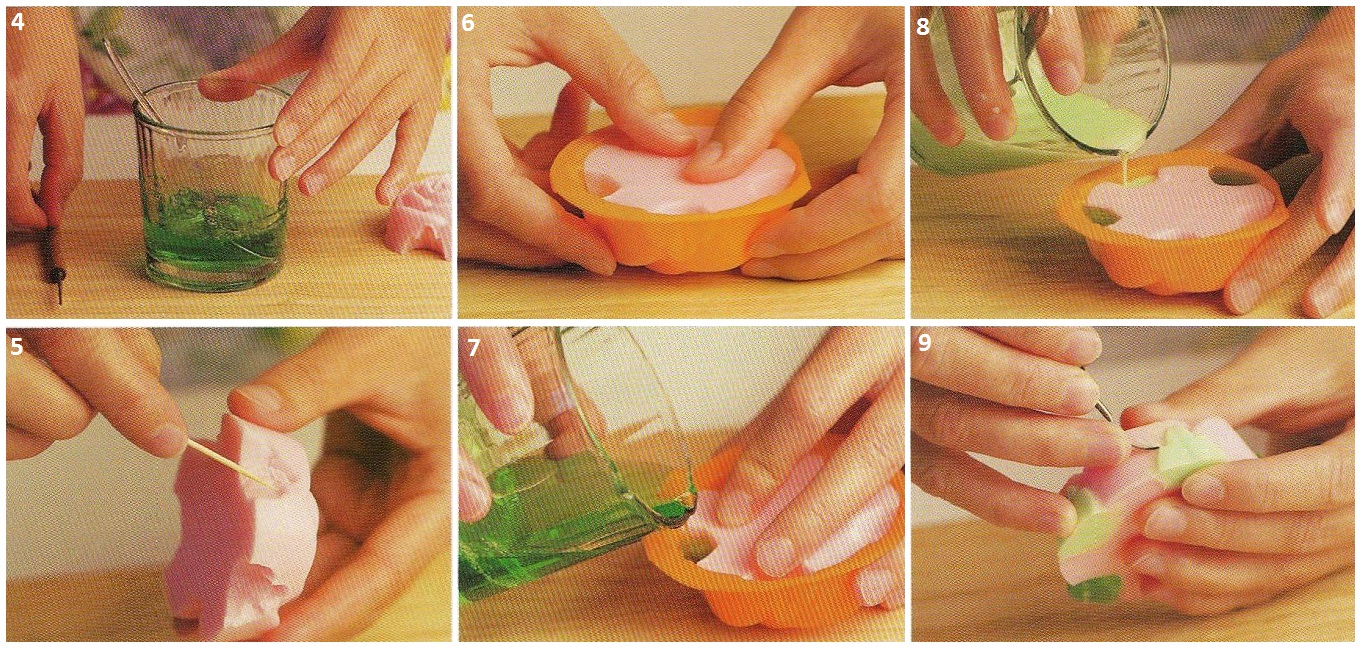 Как сделать двухцветное мыло ручной работы, мастер класс с фото, пошагово